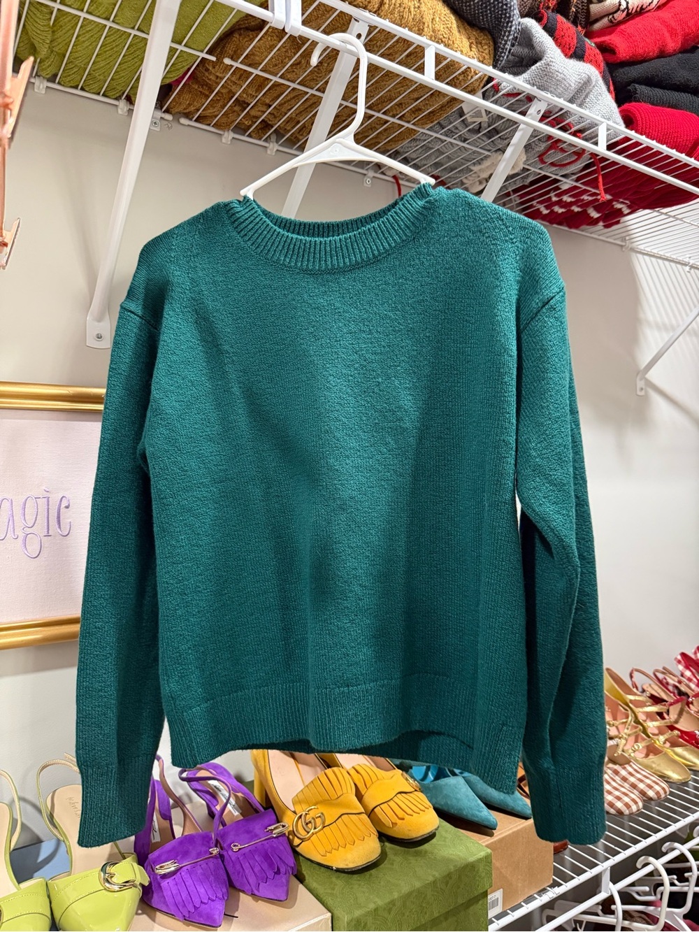 Banana Republic Teal Crewneck Sweater